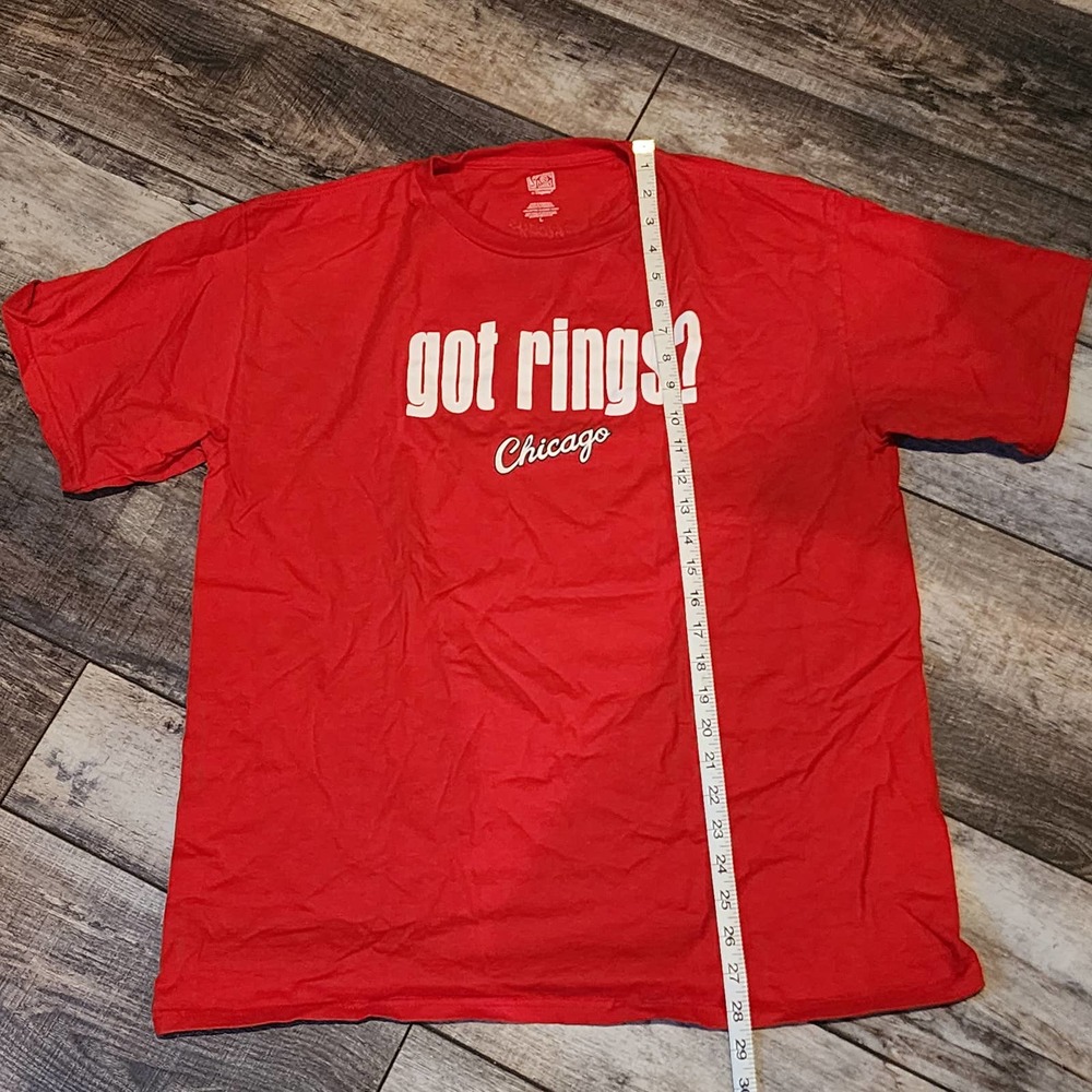 Chicago Bulls "Got Rings?" T-Shirt - Men's Sz Large